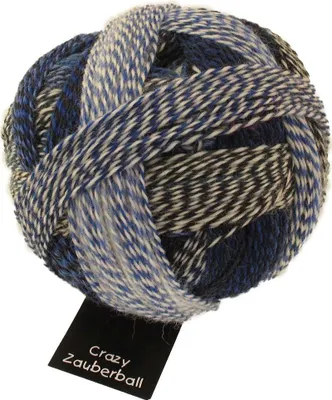 Produktbild von Schoppel Zauberball Crazy,Sockenwolle,100g,75%Schurwolle/25% Polyamid, Fb. 2099_Pause in Blau
