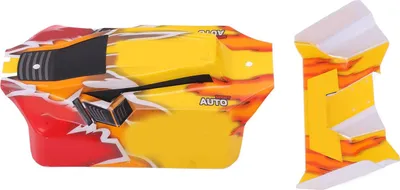 Produktbild von RC -Karosserie -Schalenschwanzflügel für Wltoys 144001 144010 1/14 Fernbedienungs -Upgrade Teil