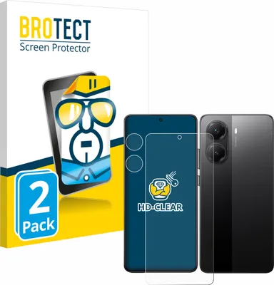Produktbild von 2x Für Xiaomi Poco X7 Pro (Display+Kamera) Schutzfolie BROTECT Displayschutz Display Schutz Folie Klar Transparent