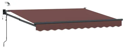 Image de vidaXL Store électrique rétractable marron 2,5 x 2 m