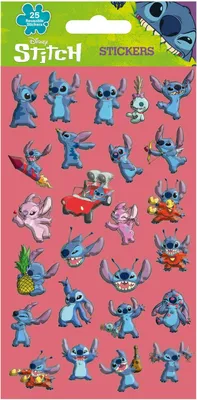 Immagine prodotto di Adesivi riutilizzabili Disney Stitch (25 pezzi)