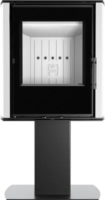 Produktbild von HITZE CANE SF-W Kaminofen 6,5 kW freistehend – weiß – effizient & modern, BImSchV Stufe II