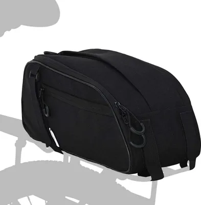 Zdjęcie produktu dla vidaXL Torba rowerowa czarna 38 x 16 x 16 cm poliester