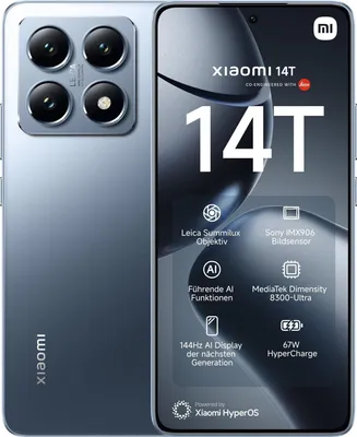 Xiaomi 14T 12GB + 256GB Titan Gray Smartphone Handys