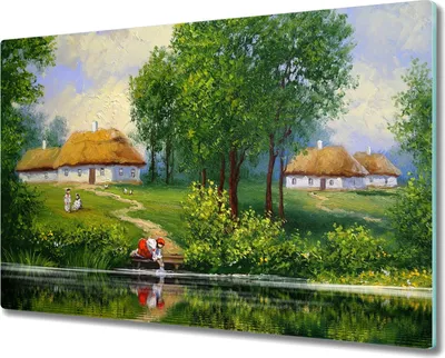 Produktbild von Coloray Hackbrett Herdabdeckplatte 80x52 cm Küchenbrett Kochplattenabdeckung Schneidebrett - Das Dorf Hüttendorf