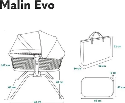 Immagine prodotto di Lettino in rattan per neonati con materasso, da 0 a 9 kg, con parasole e zanzariera inclusi, pieghevole, con funzione dondolo e posizione sdraiata