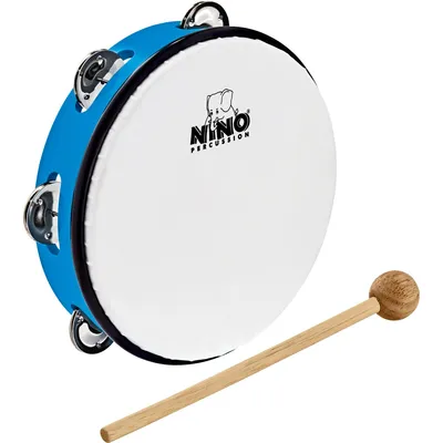 Produktbild von Nino NINO51SB Sky Blue 8" Fellbezogenes Tambourin