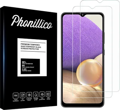 Immagine prodotto di Vetro temperato per Samsung A32 4G [2 pezzi] Pellicola protettiva dello schermo Antigraffio Vetro Resistente Phonillico®