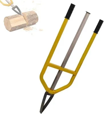 Productafbeelding van Handmatige Houtsplijter - Traagheid Splijter - Brandhout Maken - Moeiteloos Splijten - 99 cm Groot - Zwart