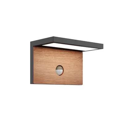 Produktbild von Lucande Lignus LED-Außenwandlampe, Bewegungsmelder
