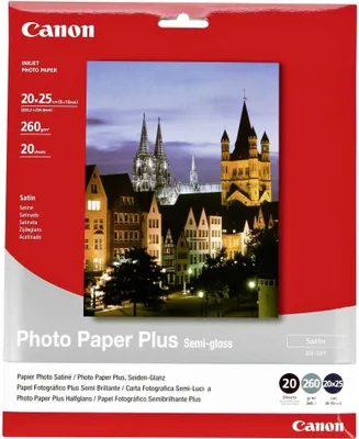 Immagine prodotto di Canon SG-201 - Carta fotografica Plus 20x25cm, 20 fogli, 203,2 x 254 mm