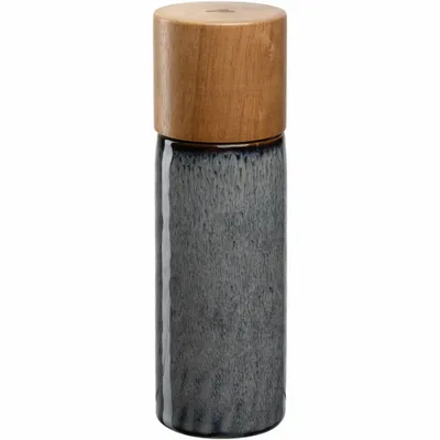 Obrázek produktu pro Mlýnek na koření Leonardo Matera, mlýnek na sůl, mlýnek na pepř, keramický mlýnek, antracit, V 17,3 cm, 025439