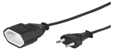Produktbild von ViVanco™EV5S, 5 m, Drinnen, Typ C, Typ C, Schwarz, 1 AC-Ausgänge