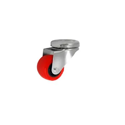 Produktbild von Möbelrad Möbelrolle 30 mm, Lenkrolle mit Rückenloch, Tragfähigkeit 25kg / M37TPU