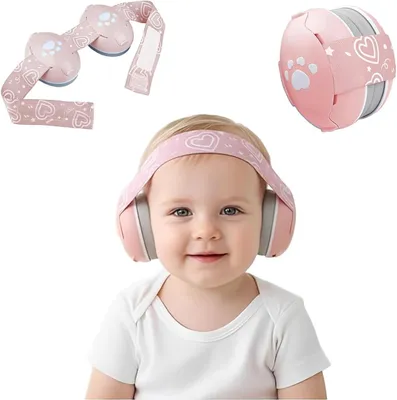 Immagine prodotto di Baby 25 dB - Cuffie per neonati - Isolamento acustico per bambini da 0 a 36 mesi - Protezione acustica sicura e rilassante - Ideale per i viaggi - Perfette per il sonno