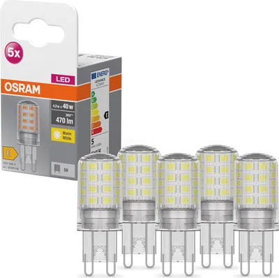 Produktbild von Osram 4058075758087, 4,2 W, 40 W, G9, 470 lm, 15000 h, Warmweiß