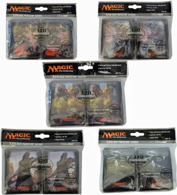 Produktbild von 120 Commander 2016 Magic MtG Sleeves - Ultra Pro (66x91mm)