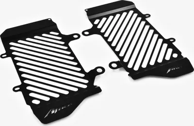 Produktbild von ZIEGER Kühlerabdeckung kompatibel mit Honda CRF 1100 L Africa Twin Adventure Sport Logo schwarz