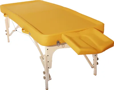 Produktbild von Ayurveda Massageliege Behandlungsliege klappbar "Rio" 81 cm (Gelb)