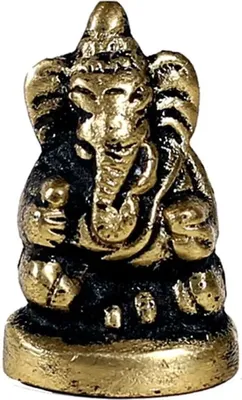 Produktbild von Miniaturstatue sitzender Ganesha – 4er-Set – 24 g; 3 cm