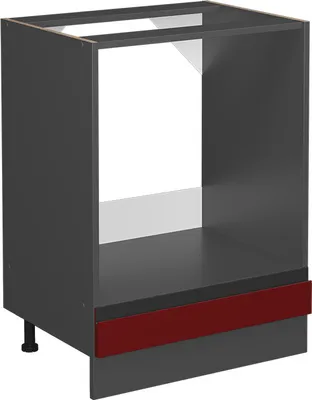 Produktbild von Vicco Herdumbauschrank R-Line, 60 cm J-Shape, ohne Arbeitsplatte, Rot/Anthrazit