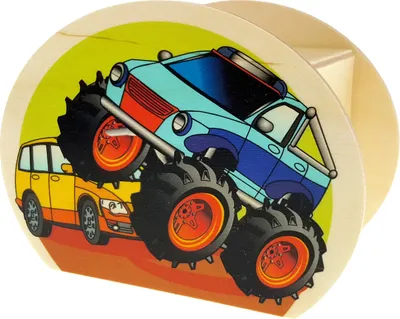 Produktbild von Holzdekoration Spardose Monstertruck BxLxH 65x115x85mm NEU