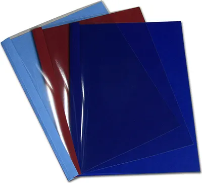 Produktbild von POV Premium Thermobindemappen, 270g/m², Leinenstruktur, dunkelgrau, glasklare Folie, 1,5 mm (für 11 - 15 Blatt 80g/m² Papier)