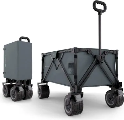 Obrázok produktu pre Kinderkraft ROLLSTER prepravný vozík skladací, terénny, do 100 kg nákladu, sivý