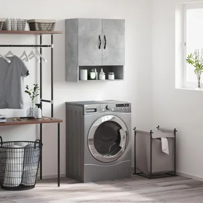 Produktbild von Möbel Wandschrank Betongrau 60x31x70 cm Holzwerkstoff - Kommoden 829904