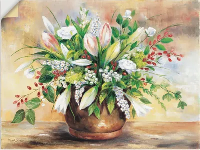Produktbild von ARTland Wandbild, selbstklebend Blütenverschönerung Größe: 60x45 cm