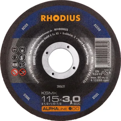 Produktbild von Trennscheibe KSMK 125 x 3,0mm gekr. Rhodius