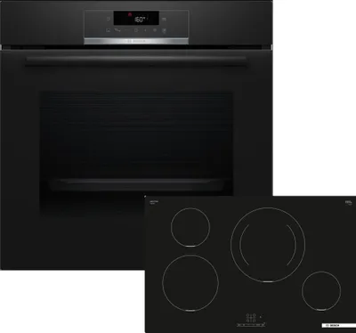 Produktbild von Bosch Serie 2 HBD274FB87, Zonen-Induktionskochfeld, 4 Zone(n), Keramik, Schwarz, Berührung, 80,2 cm