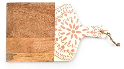 Obrázok produktu pre Len prírodné – Drevená krájacia doska – Viacfarebná – 44 × 26 × 1,5 cm