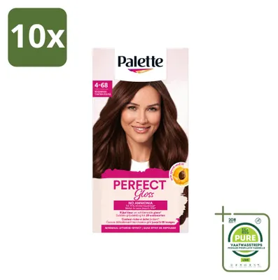 Produktbild von 10 x Palette Perfect Gloss Auswaschbare Intensivtönung 1-0 Schwarz - Großpackung - 10 Stücke