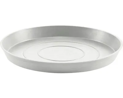 Produktbild von Untersetzer Ecopots Kunststoff Ø 29 cm H 3 cm weißgrau