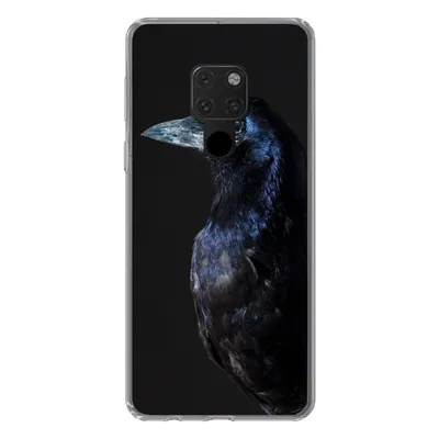 Produktbild von MuchoWow® Handyhülle Schutzhülle Hülle für Huawei P40 Lite Vogel - Tiere - Schwarz Silikon Softcase Handy Hülle - Handy