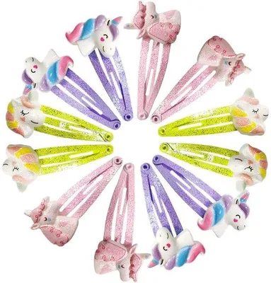 Image de Mini barrettes en plastique noir, lot de 100