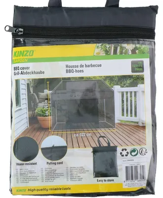 Imagen del producto de Funda protectora para parrilla, 122x70x76 cm, cubierta de protección, funda de poliéster, rectangular