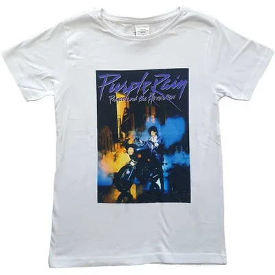 Produktbild von Prince - Purple Rain Kids 7-8 Jahre T-Shirt - Weiß
