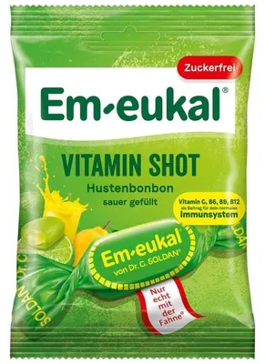 Produktbild von Em-eukal Vitamin Shot sauer gefüllt zuckerfrei 75g