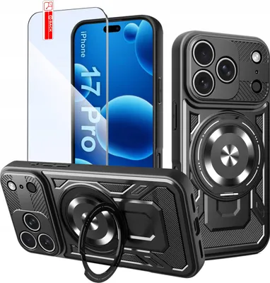 Produktbild von Panzer-Hülle für iPhone 17 Pro CASE für MagSafe VERSTÄRKT + GLAS 9H