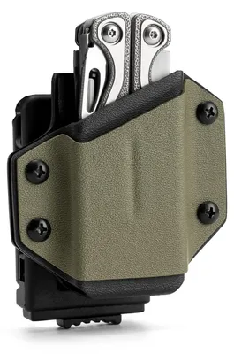 Kydex-Schede für Multitool, verstellbar, Nylon-Riemenclip, Hüftclip