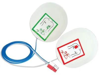 Defibrillator-Elektroden, steril, Pinzette 25 cm, kompatibel