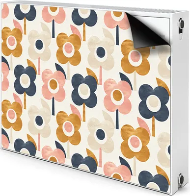 Produktbild von Magnet Heizkörperverkleidung Heizkörper-Abdeckung Heizung Heizkörper 110x60 cm - Blumen