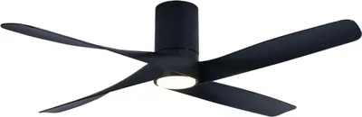 Produktbild von Energiespar Deckenventilator Riviera Schwarz mit LED Schwarz