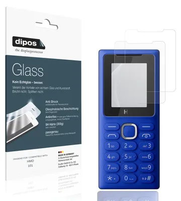 Produktbild von 2x Schutzfolie für HMD 101 matt - Anti-Shock 9H Folie dipos Glass Kunststoffglas