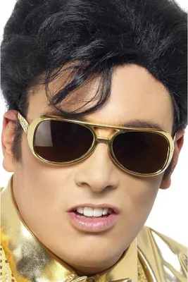 Image de Elvis Presley - Lunettes - Hommes/Femmes Unie SM2814 (Taille unique) (Or)