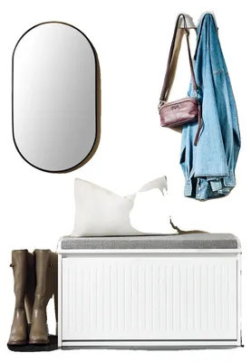 Immagine prodotto di Scarpiera, ripiani ribaltabili, ripiani regolabili, BIANCO