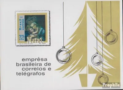 Produktbild von Briefmarken Brasilien 1969 Mi Block25 (kompl.Ausg.) un Weihnachten