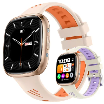 Produktbild von Smartwatch, Smartwatch Damen Herren, 1.72" HD Fitness Tracker Uhren für Android IOS, IP68 Wasserdicht Pulsmesser Schrittzähler Aktivitätstracker